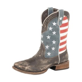 Roper Mens America Boot, Brown, 10.5D