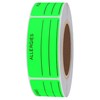 Hybsk Allergies Sticker Fluorescent Green Allergy Stickers/1"x2" Write on Label