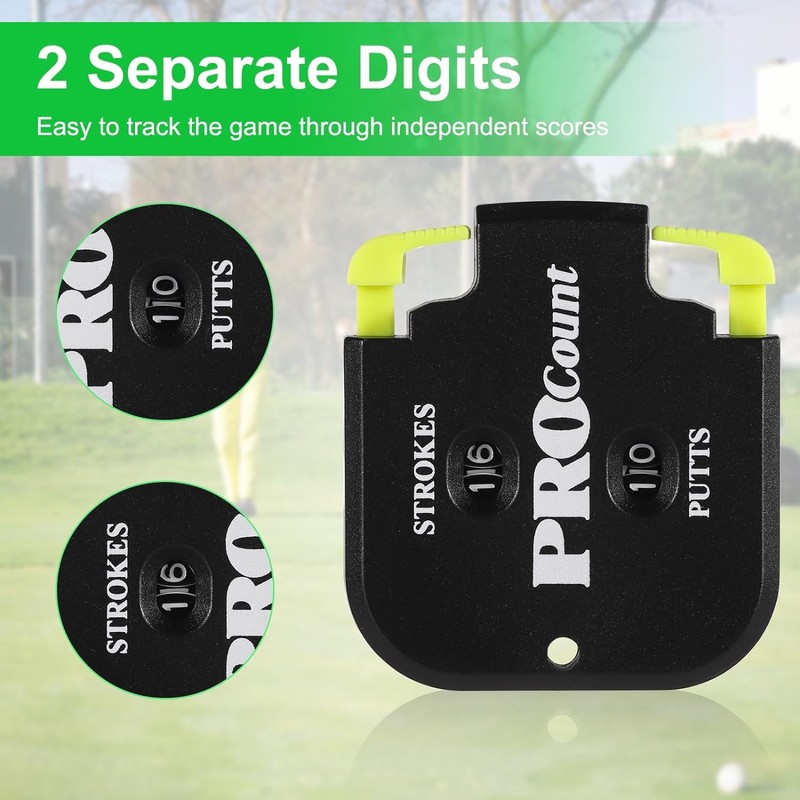 HH-GOLF 2 Digit 1-99 Golf Score Counter, Strokes and Putts