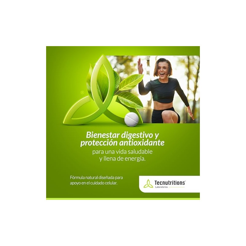 Menta Clorofila - suplemento alimenticio en Frasco de 60 tabletas.