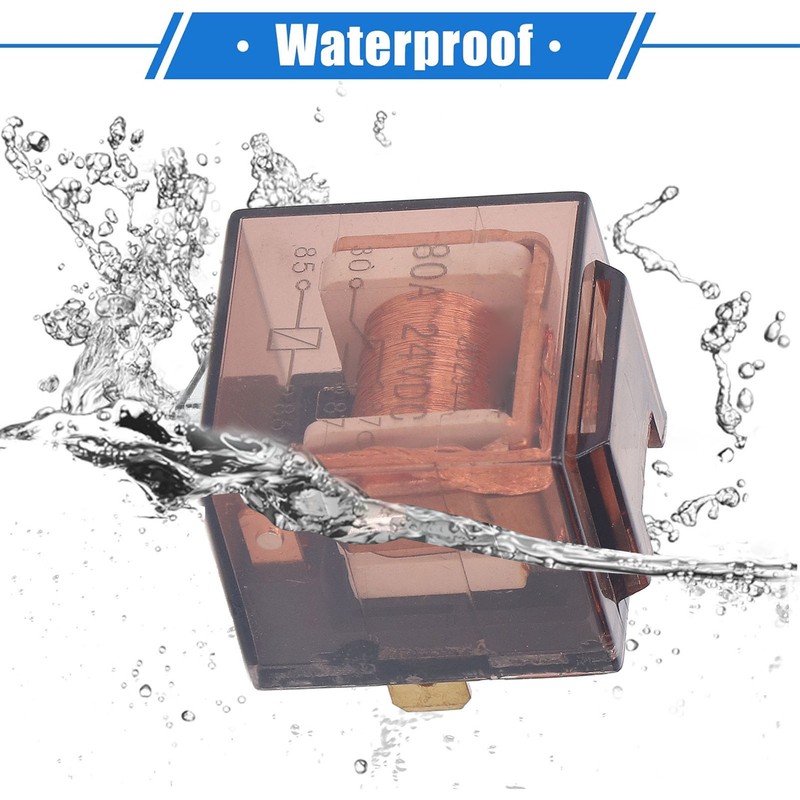 10PCS SPDT 5 Pin Relay Copper Contact Acrylic Waterproof Housing