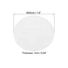 PATIKIL 45mm/1.8inch Foam Lid Liner, 100Pcs PS Foam Resistant Tamper Pressure Sensitive Seal for Bottle Cap Liners Seals, White Red