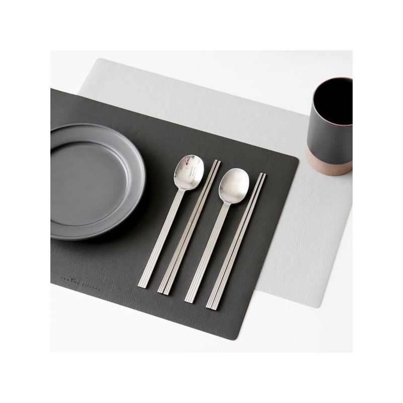 Domestic Premium Kamome Kitchen Pleated Stainless Steel Spoon and Chopstick