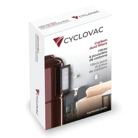 CYCLOVAC | High Efficiency Central Vacuum Carbon Dust Filters | Set of 2 | Compatible with Many Central Vacuums Models
