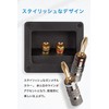 NOSTALSIC Banana Plugs Red + White Set Solderless 24k Gold-Plated