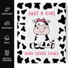 Levens Cow Blanket Gift for Girls, Just A Girl Who