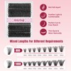 Mayhug Fluffy Lash Extension Mink Thick Cluster Eyelash Extensions 9-16mm