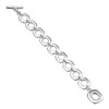 Designer Inspirations Boutique Square Cushion Link Bracelet with Toggle/T-Bar Clasp