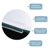 uxcell 2Pcs U Channel Edge Trim, 4.9ft Length Rubber Guard