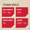 Oregon 91PX052EC Saw Chain, For 14 inch (35 cm) Guide