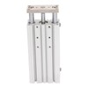 3 Stem Pneumatic Cylinder Aluminum Alloy Double Acting Air Cylinder