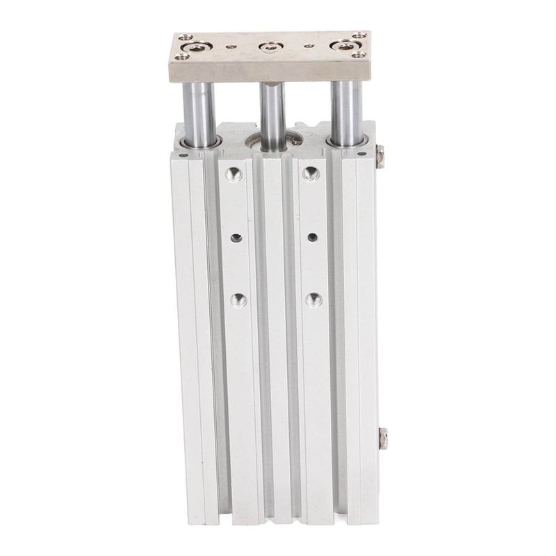 3 Stem Pneumatic Cylinder Aluminum Alloy Double Acting Air Cylinder