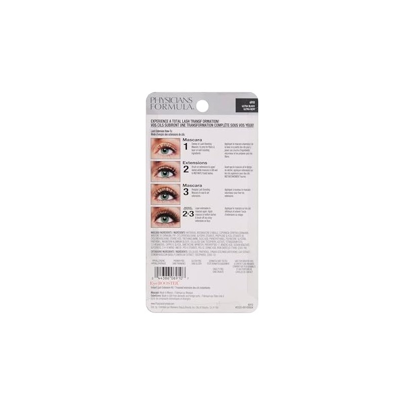 Physicians Formula Eye Booster Instant Lash Extension Kit, Ultra Black,