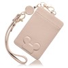 Wasenn Card Case, ID Card Holder, Pass Case with Reel,