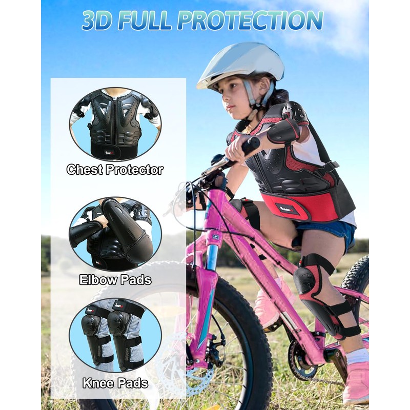 StarknightMT Kids Motorcycle Armor Suit Dirt Bike Gear Riding Protective