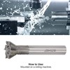 Dovetail Cutter, 60 Degree 6 Flutes Cemented Carbide 25mm Milling