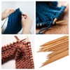 Bamboo Knitting Needles Set, Double Pointed Carbonized Knitting Needles for
