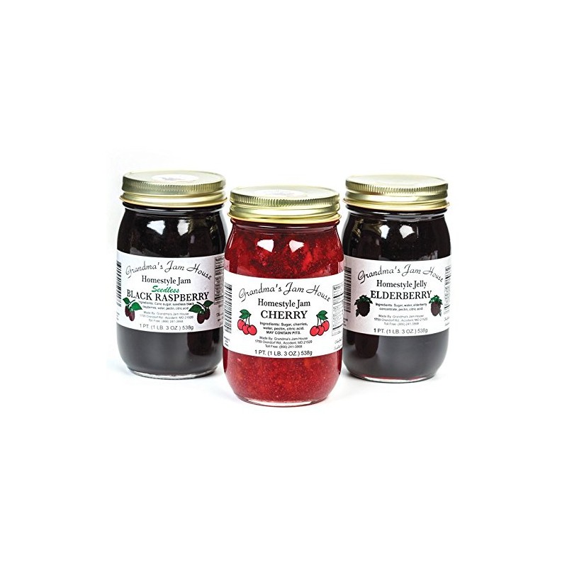 Homestyle Elderberry Jelly - One Pint - Grandma's Jam House