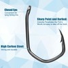 9KM DWLIFE 50pcs Carp Fishing Claw Hooks High Carbon Steel