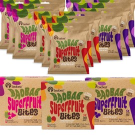 Baobest Superfruit Bites - Baobab Fruit Snack Variety Pack - Berry, Mango, and Raspberry - Vegan, Gluten Free, High in Vitamin C, Preservative-Free, Superfood Snack from the Tree of Life - 15 Servings