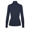 Cielo Women's Solid Basic Stretch Turtleneck Pullover Knit Sweater Navy