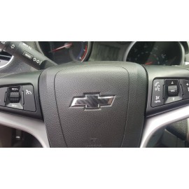 Z3 2010-2025 Chevy VOLT Steering Wheel 3D CARBON FIBER Decal Overlay Vinyl Bowtie