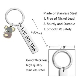 BNQL Koala Keychain Koala Bear Gifts Koala Lover Gifts Cute Koala Gifts Inspirational You Got This Inspirational Gifts