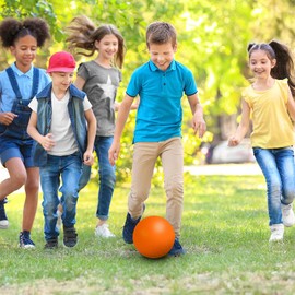 Fancemot Kickball Set with Bases and Ball - 8.5" Kickball, Rubber Throw Down Bases, Sports Traning Cones, 7" Pump and 14" Scoreboard - Playground and Backyard Game