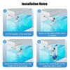 OKODOKO Universal Replacement Toilet Flush Handle Lever Arm Kit for