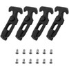 Namvo 4pcs Rubber Flexible T-Handle Pull Latch for Toolbox, Gel