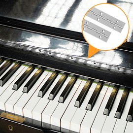 YHNTGB 6 PCS 6 Inch Stainless Steel Piano Hinge Heavy Duty with 36 Pcs Screws for Cabinets Boat Marine Door DIY Woodworking Storage Box Hatche Furniture Hardware Silvery