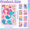 24 Sheets Make Your Own Mermaid Stickers for Kids, Under