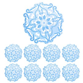 ULTECHNOVO 10pcs Urinal Screen Deodorizers Flower Urinal Pad with Scent Anti- Splatter Urinal Mat Odor Freshener Toilet Supplies for Bathrooms Restrooms Office Blue