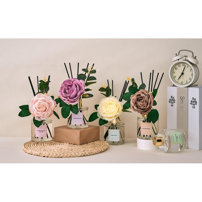 COCORRÍNA Reed Diffuser - Moroccan Amber 6.7 Fl.oz Reed Diffuser