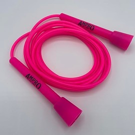 Ampro Adjustable Speed Skipping Rope - Jump Rope - Original - Skip - Skill - Training - Exercise (Pink)