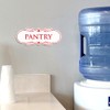 Designer Pantry Sign (Brushed Silver) - Large (2 Pack)