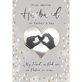 Piccadilly Greetings Photo Father's Day Card Husband - 10 x 7 inches, A53356