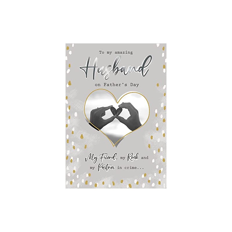 Piccadilly Greetings Photo Father's Day Card Husband - 10 x