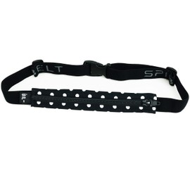 SPIbelt Large Pocket Running Belt for Women Men, Phone Holder for Running, Running Fanny Pack, Holder for Phone, No Bounce Running Waist Pack, Expandable, Adjustable., Black White Polka Dot/Black