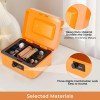 Goehiaul Cash Box with Money Tray and Combination Lock Metal