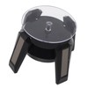 LED Jewelry Display Turntable Solar Powered Rotating Stand Blue Led