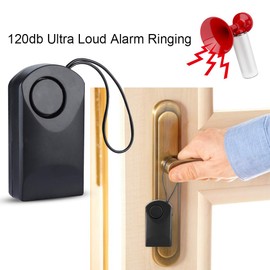 Portable Wireless Touch Sensor Anti-Theft Security Alarm Loud Door Knob Touch Alarm for Door Handle 120dB Ultra Loud Alarm Ringing