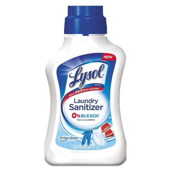 Lysol 95871 Laundry Sanitizer, Liquid, Crisp Linen, 41 Oz, 6/Carton