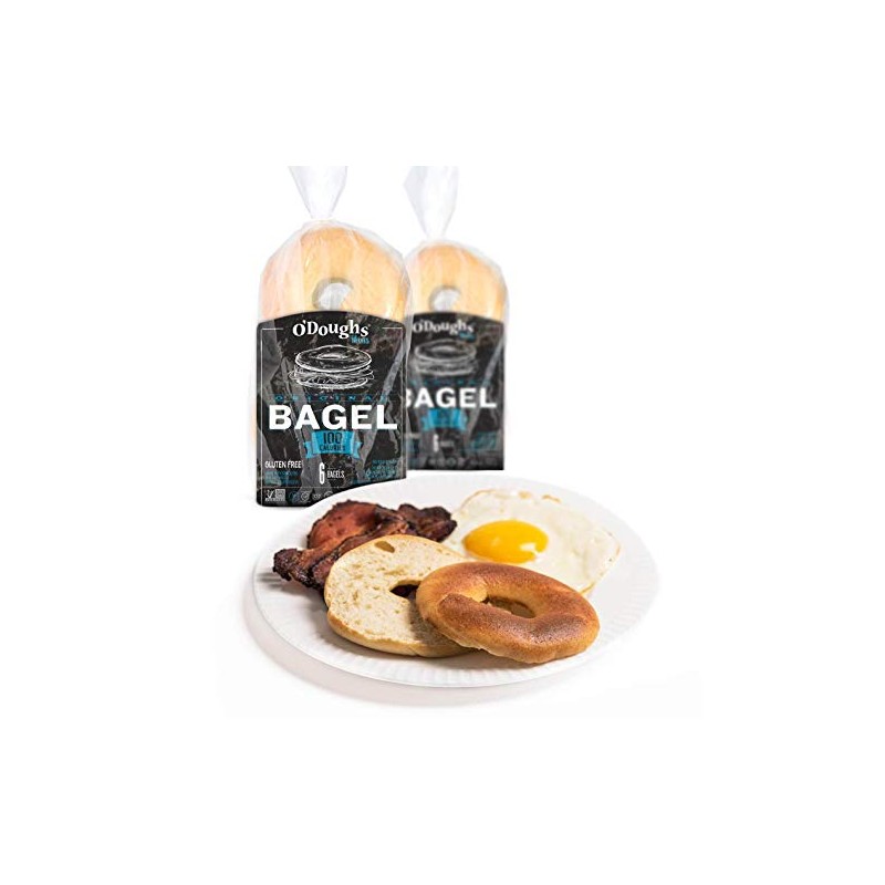 O'Dough Thins Gluten Free Bagels, Original, 100 Calorie Bagels, Presliced,