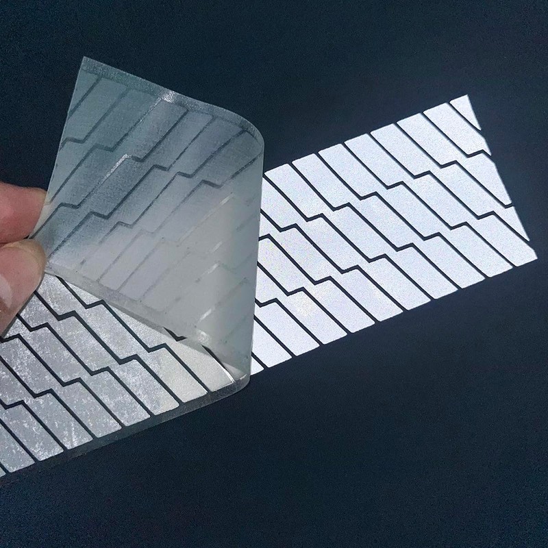 High Visibility Silver Reflective Heat Transfer Vinyl Iron On Tape