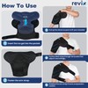REVIX Large Shoulder Ice Pack Wrap, Ice Shoulder Brace for