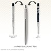 Parker Jotter Ballpoint Pen | Stainless Steel with Golden Trim