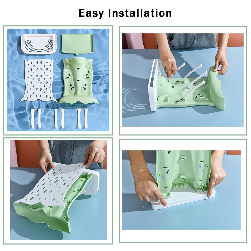 PandaEar Baby Bottle Drying Rack, Countertop Vertical Rack Detachable Travel