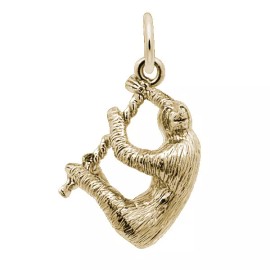 Rembrandt Gold-Plated Sterling Silver Sloth Charm by Rembrandt