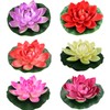 Lightingsky Artificial Floating Foam Lotus Flower Pond Decor Water Lily